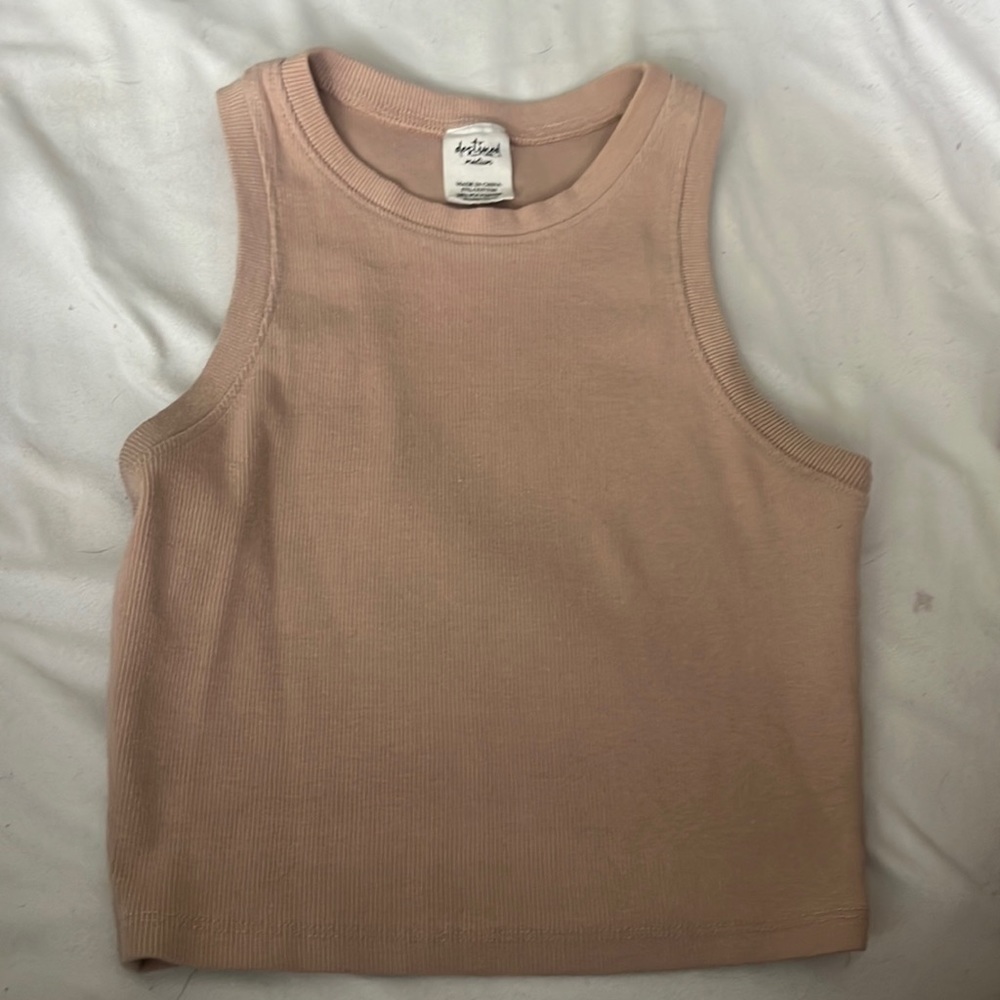 Size small. Brand Tillys. Color tan. Material ribbed.
